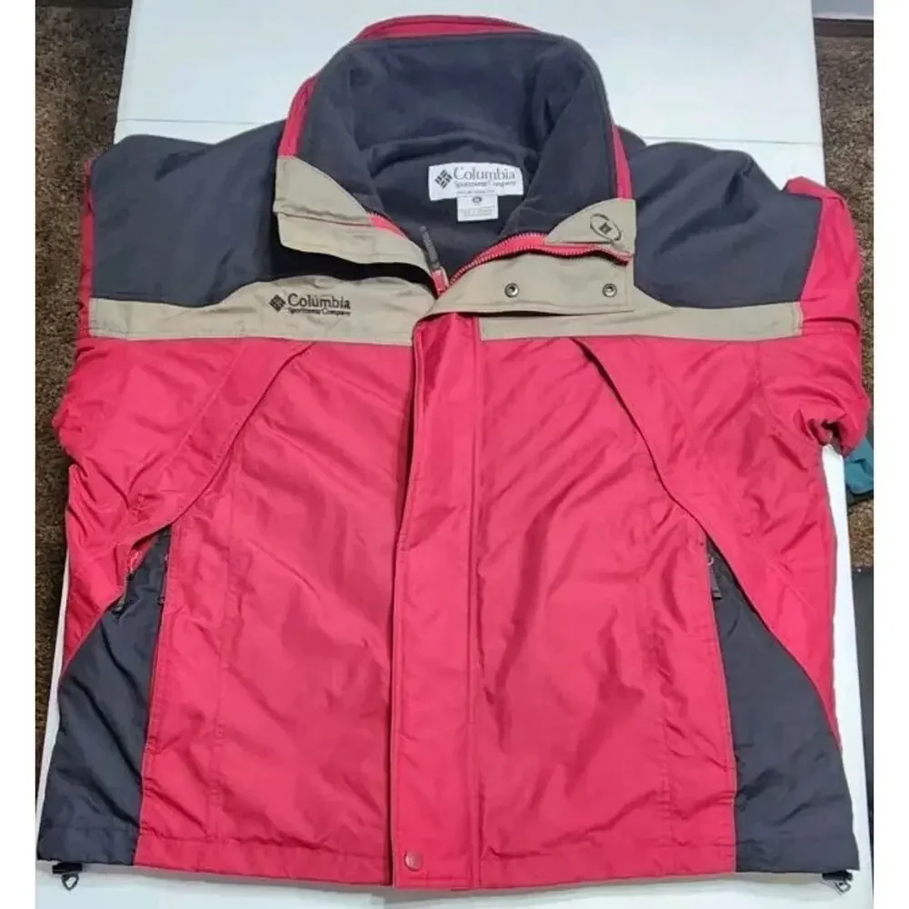 Columbia Ski Coat Removable Inside Fleece Jacket Liner Mens XL Boulder Colorado